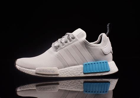 adidas nmd wit blauw|White NMD Shoes .